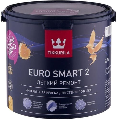 Tikkurila - водоэмульсионная краска для потолка