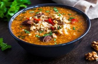 Суп Харчо рецепт приготовления с рисом