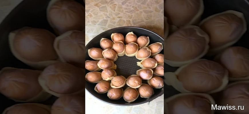Закуска из сосисок в слоёном тесте быстро и вкусно